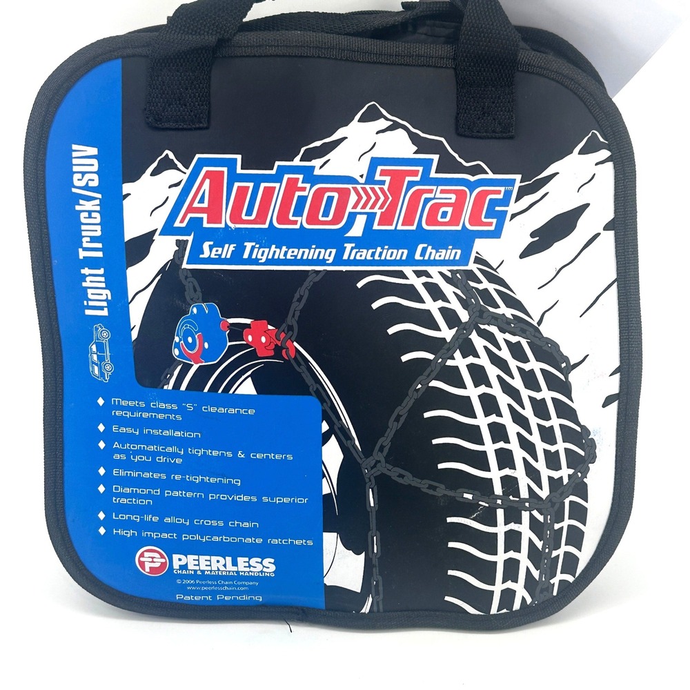 Peerless Auto-Trac Traction Chain Truck SUV 0232805 Silver Diamond Link New